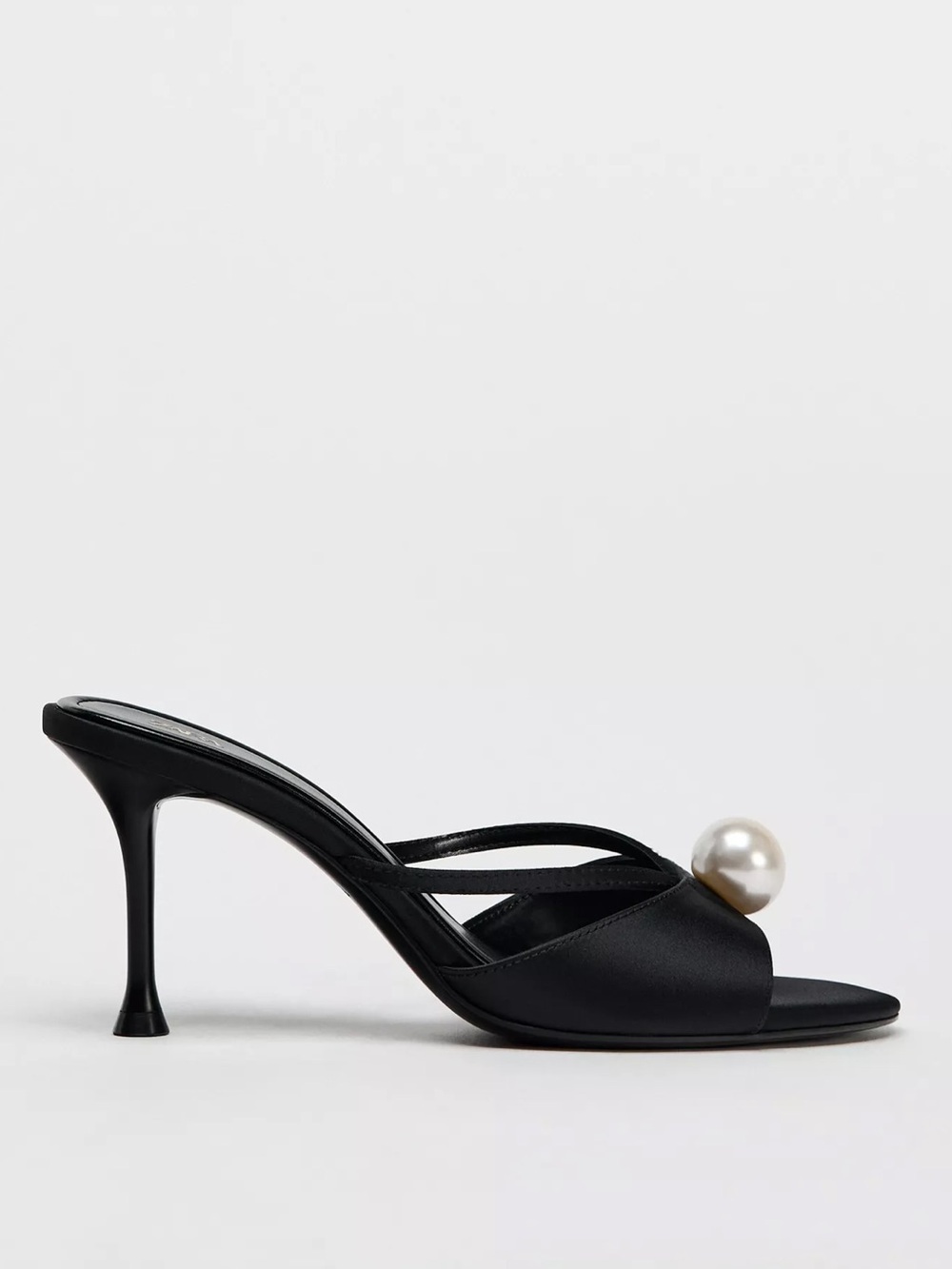 Zara Faux Pearl Heeled Sandals